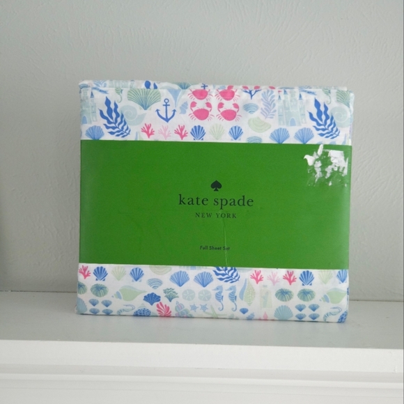 NWT Kate Spade Novelty Sheet Set- Full - Picture 1 of 4